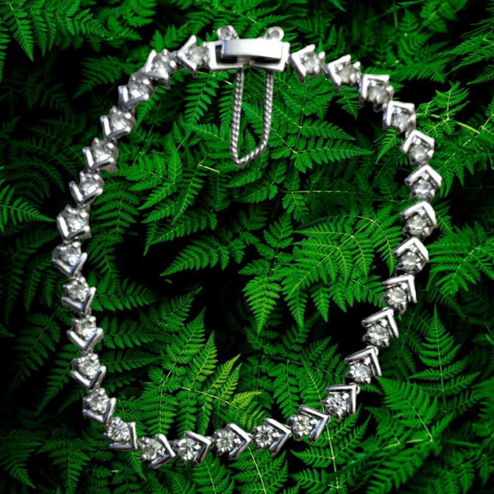 Silver CZ Bracelet